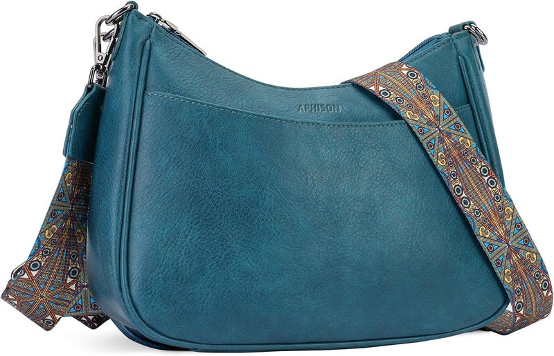 APHISON Trendy Leather Crossbody Purse with Adjustable Strap, Women's Shoulder Handbag - Image 1